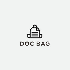 doc logo bag / vector bag