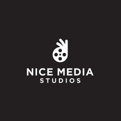 nice film logo / hand logo