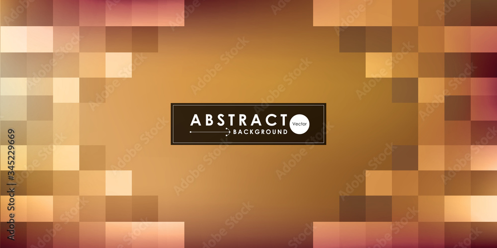 Poster abstract brown grid mosaic background, modern abstract illustration with triangles. creative design 