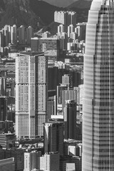 Plakat High rise building in Hong Kong city