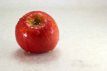 Wet apple