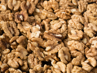 background of walnuts
