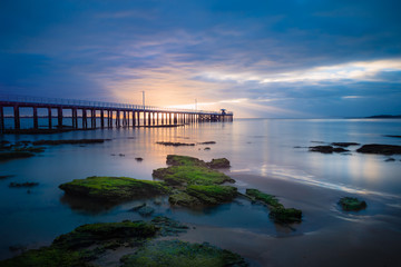 Fototapeta premium Dawn at Point Lonsdale Pier, Victoria, Australia