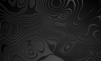 Black liquid wavy pattern abstract hi-tech background. Vector design