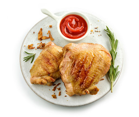 grilled chicken meat