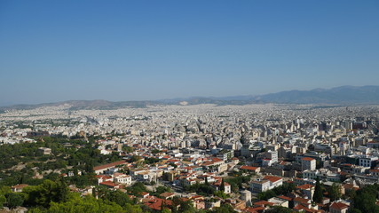 Photos from the Acropolis and Parthenon in Athens Greece.