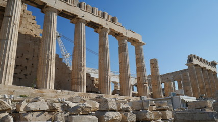 Obraz premium Photos from the Acropolis and Parthenon in Athens Greece.
