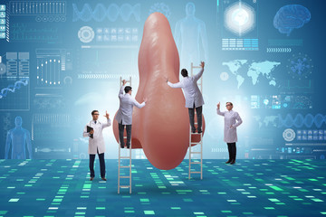 Doctors doing plastic nose surgery
