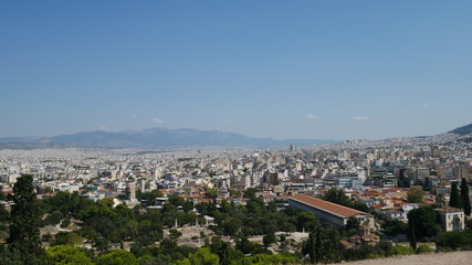 Photos from the Acropolis and Parthenon in Athens Greece.