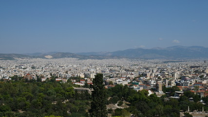 Obraz premium Photos from the Acropolis and Parthenon in Athens Greece.