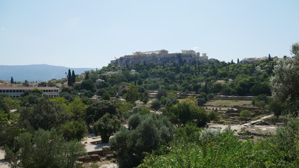 Fototapeta na wymiar Photos from the Acropolis and Parthenon in Athens Greece.