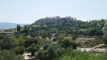 Photos from the Acropolis and Parthenon in Athens Greece.