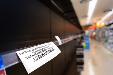 Facing Shortages While Shopping During an Epidemic for Toilet Paper and Supplies