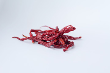 Fototapeta premium Dried chilli known as cili kering in Malaysia 