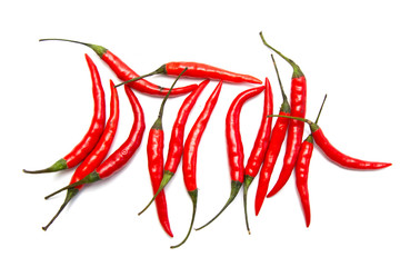 Obraz na płótnie Canvas Red chili pepper isolated on a white background.