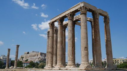 Fototapeta premium Photos from the Acropolis and Parthenon in Athens Greece.