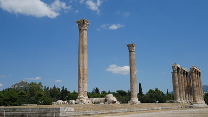 Fototapeta premium Photos from the Acropolis and Parthenon in Athens Greece.