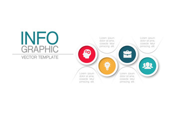 Vector iInfographic template for business, presentations, web design, 4 options.