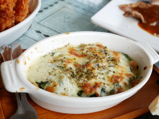 Baked Spinach with Cheese