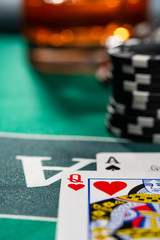Casino Black Jack table