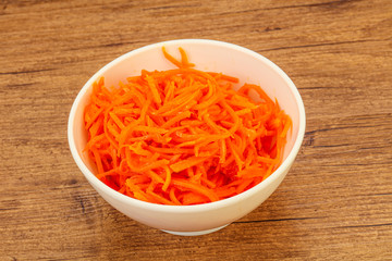 Korean carrot in the bowl