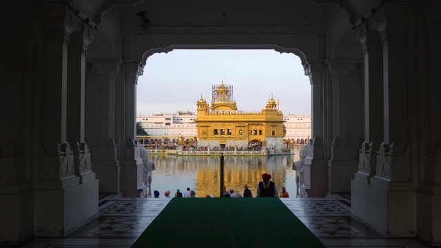 Golden Temple Harmandir Sahib of Sikhism Religion in Amritsar, India