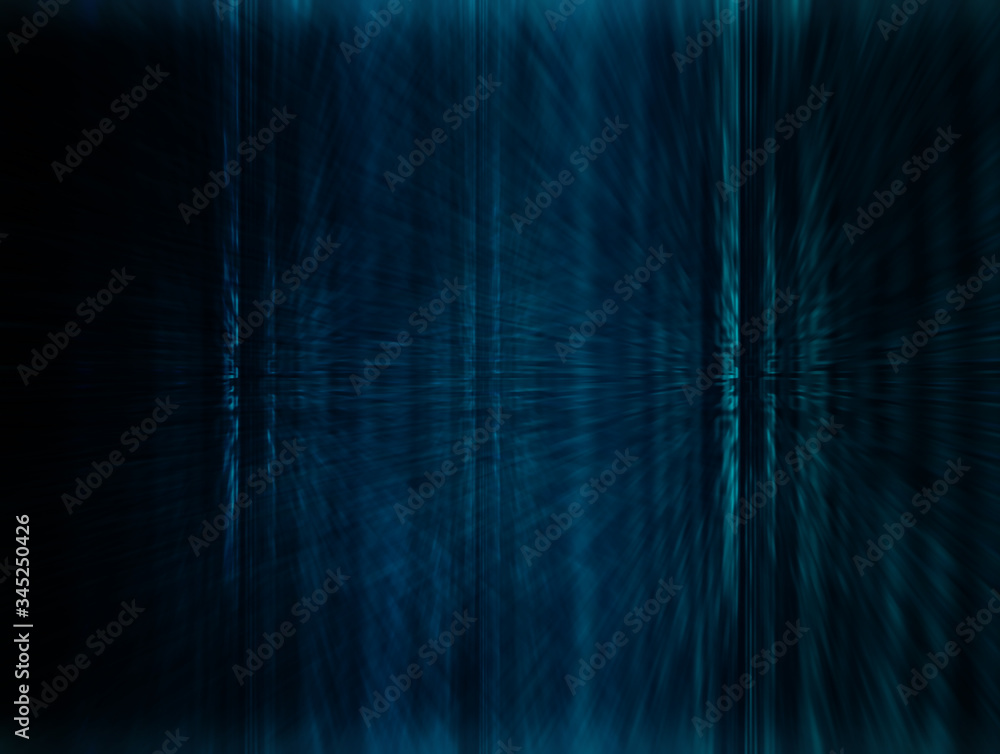 Wall mural Blue cyber circuit future technology concept background - Wall murals