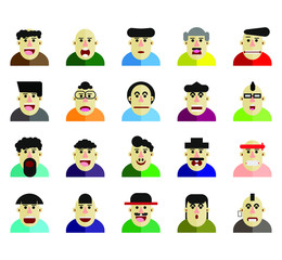 set of cartoon people