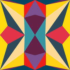 Abstract seamless colourful pattern geometric backgrounds vector design