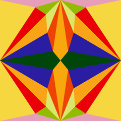 Abstract seamless colourful pattern geometric backgrounds vector design