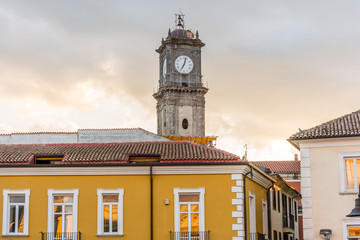 Clock tower of Torre dell'Orologio in the town Avellino, capital of the province of Avellino in the...