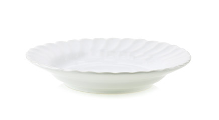 white plate isolated on white background