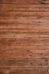 Wooden wall of brown fence, background texture.