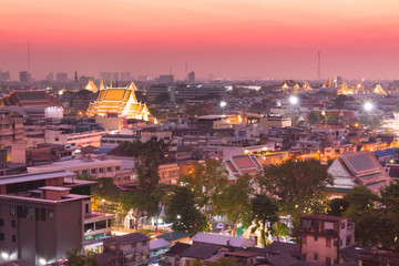 Beautiful view of Bangkok in the evening