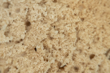 Blurred background of cooked dough in soft focus