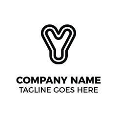 simple logo design letter y