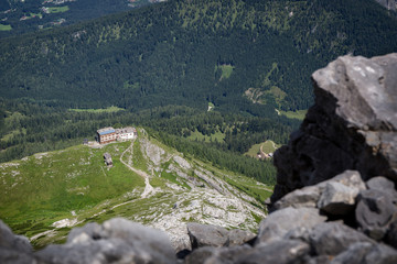Fototapeta na wymiar The Watzmann house at the Berchtesgadener Land