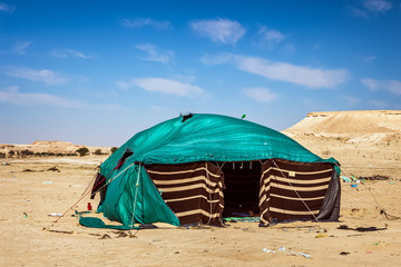 A small hut in Desert Area - Al Sarar Saudi Arabia.