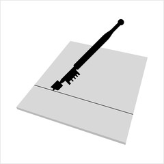 Glass Cutter Icon, Glass Cutting Tool Icon