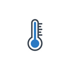 Thermometer related vector glyph icon. Isolated on white background. Vector illustration.