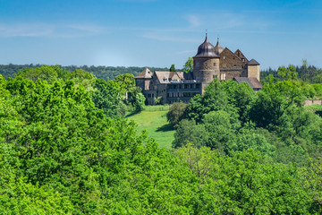 Fototapeta na wymiar The Sababurg, the castle of the sleeping beauty in Germany