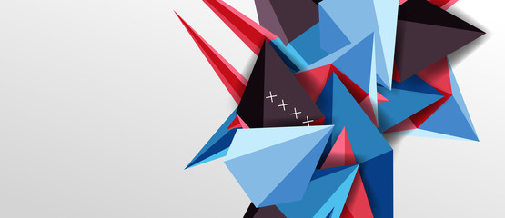 Trendy simple triangle abstract background, dynamic motion concept. Vector Illustration For Wallpaper, Banner, Background, Card, Book Illustration, landing page