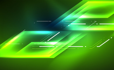 Fototapeta premium Dynamic neon shiny abstract background. Trendy abstract layout template for business or technology presentation, internet poster or web brochure cover, wallpaper