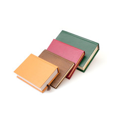 Stack of books isolated on a white background