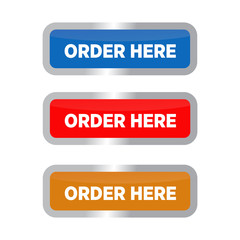 Order sign logo design template