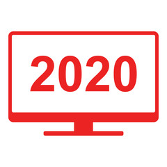 Jahr 2020 und Monitor