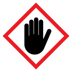 Stop sign, icon STOP forbidden vector. Warning symbol isolated on white background