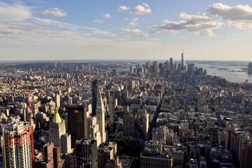Fototapeta na wymiar USA landscape and skyscrapers