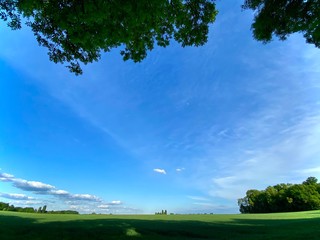 view on the countryside