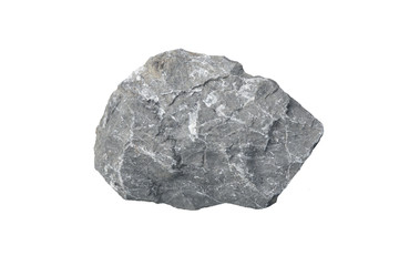 limestone rock isolated on white background.